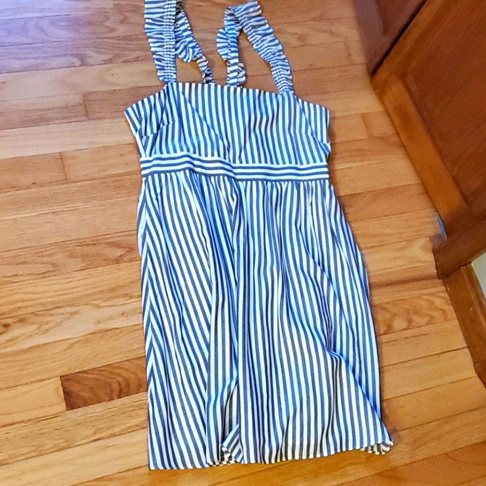 Madewell ruffle strap dress